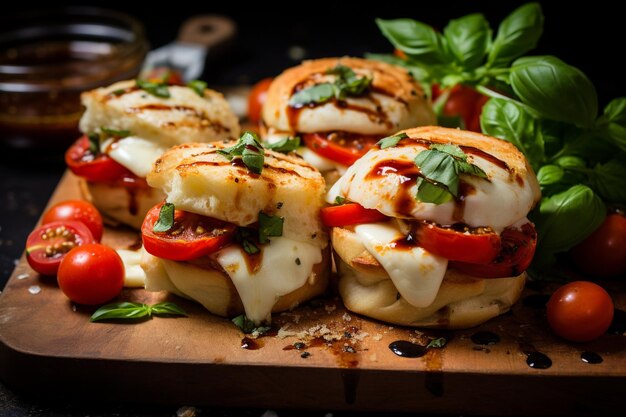 Los deslizadores de mozzarella