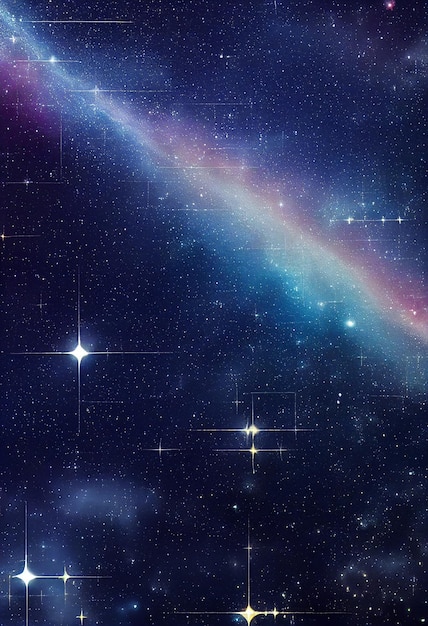 Deslumbrante céu estrelado material de fundo do céu estrelado cósmico Generative AI Content por Midjourney