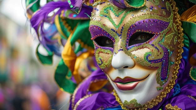 El deslumbrante y colorido carnaval de Mardi Gras el paisaje