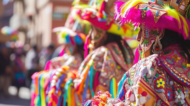 El deslumbrante y colorido carnaval de Oruro el paisaje