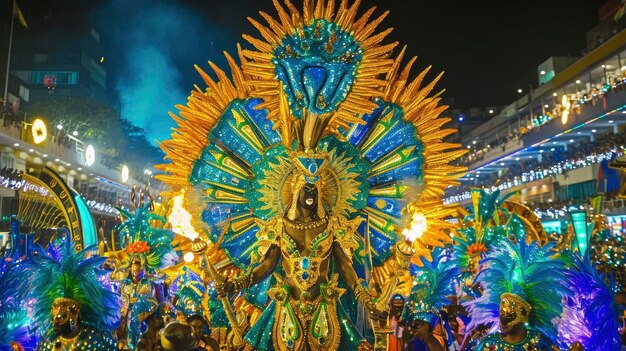 El deslumbrante y colorido paisaje del carnaval de Río tarjeta de felicitación profesional foto de alta calidad enfoque agudo ar 169 estilo crudo v 6 ID de trabajo b8913a37c6354b0dab3492366256c358