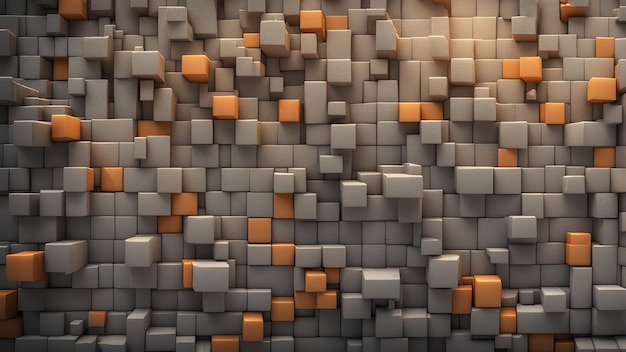 Desmoronamiento de la pared de Minecraft terremoto del mundo de Minecraft textura de cubos voxel