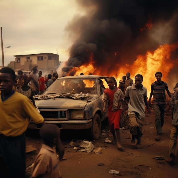 Desorden en las calles de África