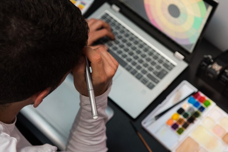 Foto despacho de diseñador gráfico