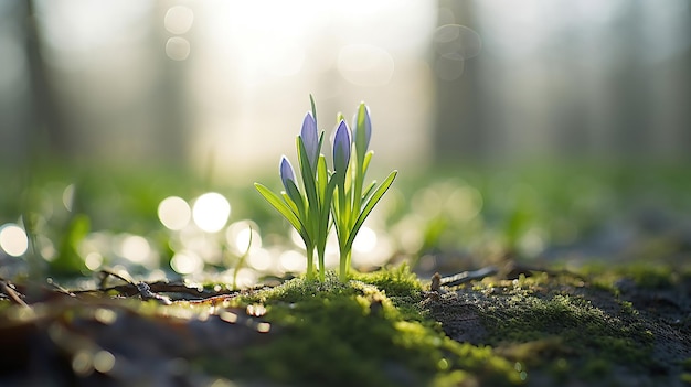 El despertar de las flores de primavera y el renacimiento