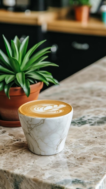 Despertar sus sentidos remolinos de vapor de una taza que lleva el aroma acogedor de café elaborado