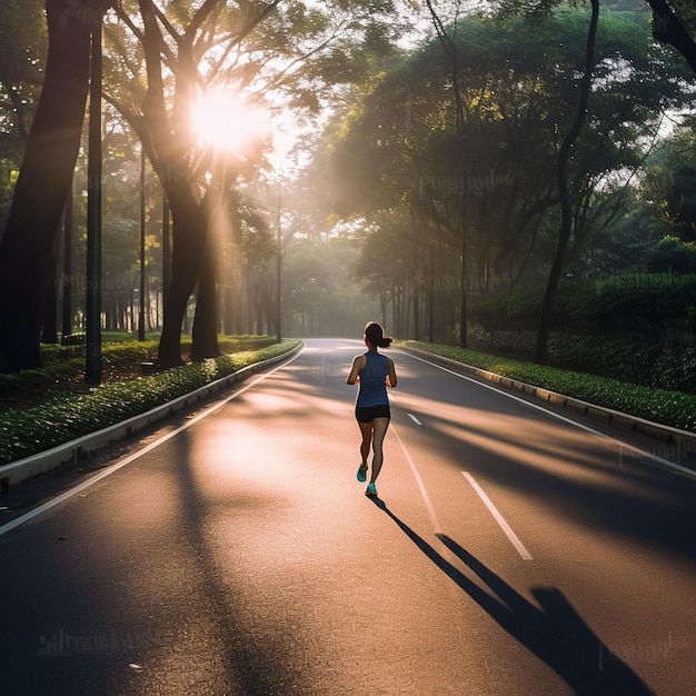 Desportista a correr numa pista