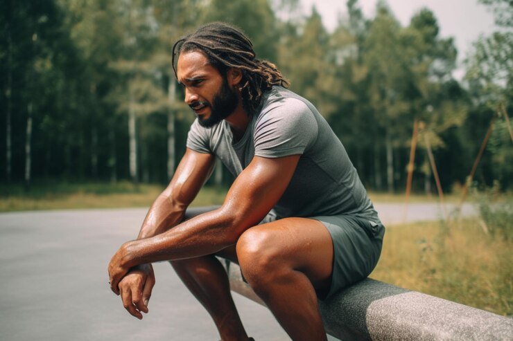 desportista activo com dor no joelho durante o treino