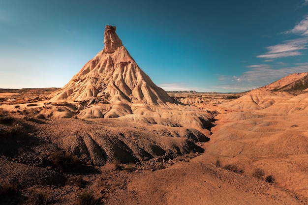 Dessert der Badlans von Navarra (Bardenas Reales de Navarra) im Süden des Baskenlandes