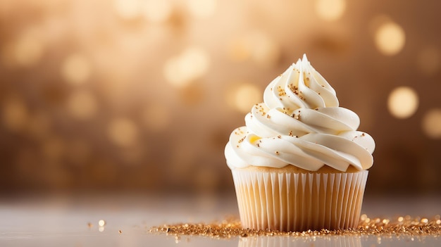 Dessert- und Creme-Cupcake-Lebensmittel