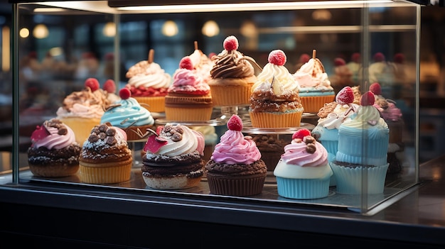 Desserts in einer Bäckerei