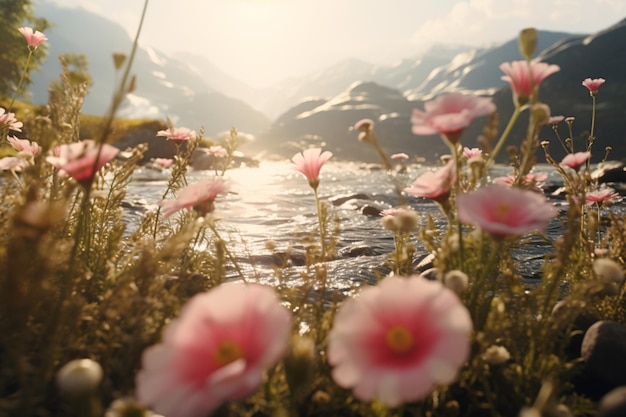 Foto destaque a utilização de fundos de flores no documento 00436 00