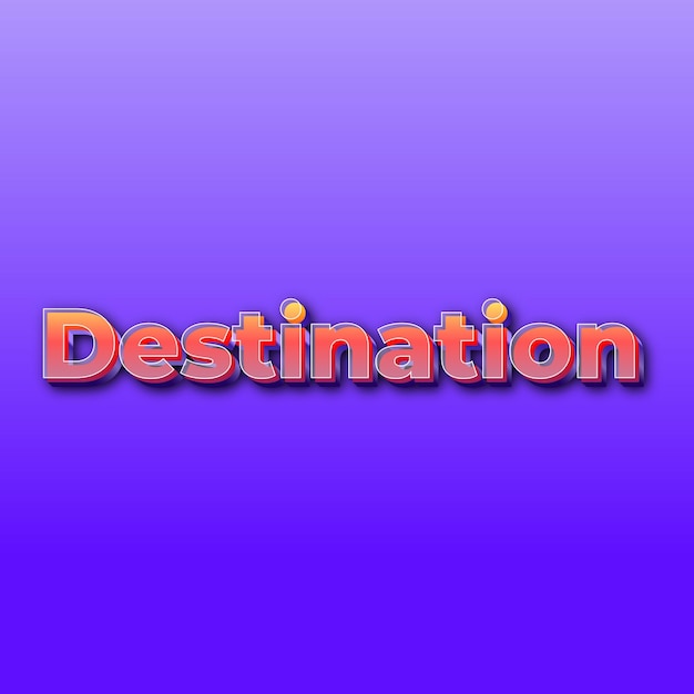 DestinationText-Effekt, JPG-Farbverlauf, lila Hintergrund, Kartenfoto