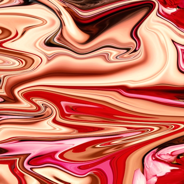 Desvelando los intrincados patrones de efecto de mármol de pintura líquida realista abstracta y el fluido