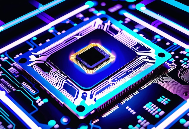 Desvelando o poder de amanhã Explore o chip de CPU moderno Imagem Mergulhe em inovação e desempenho