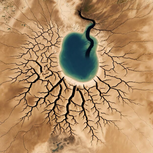 Foto desvendar a crise climática da terra uma visão do alto