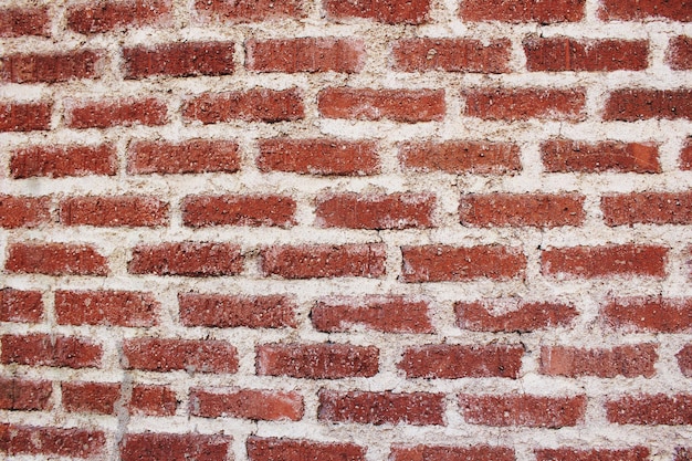 Detail-Aufnahme einer Ziegelsteinmauer