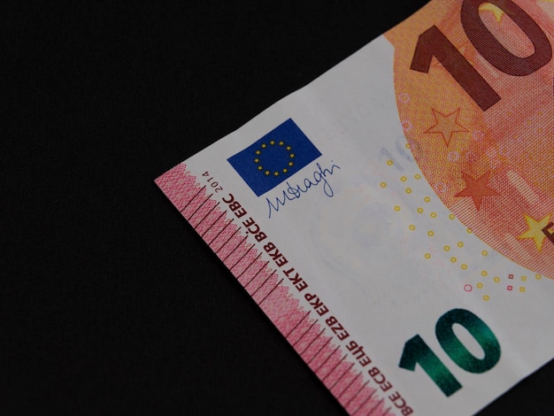 Detail der 10-Euro-Banknote