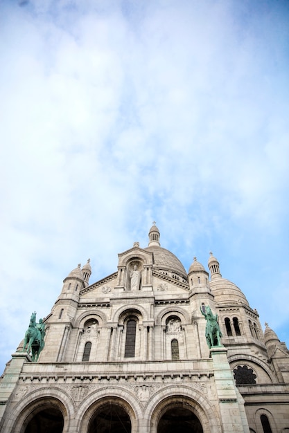 Foto detail der basilika des heiligen herzens von paris