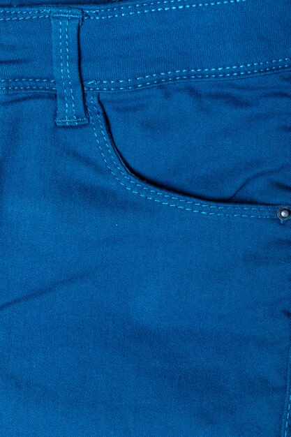 Detail der Blue Jeans