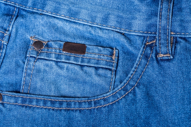 Detail der Blue Jeans