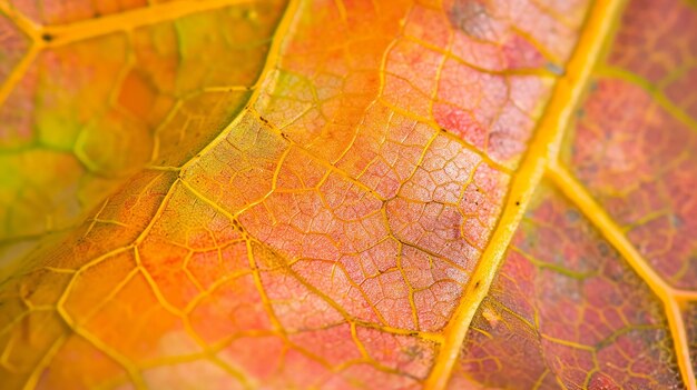 Detail der Herbstblätter Textur Adern