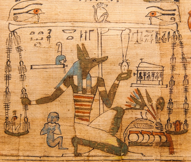 Detail des alten Totenbuchs (1070 v. Chr.), Theben - Ägypten