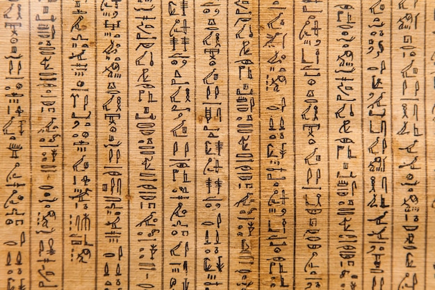 Detail des alten Totenbuchs (1070 v. Chr.), Theben - Ägypten