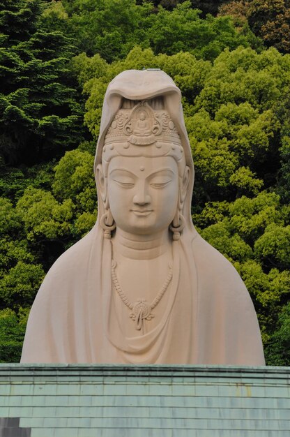 Foto detail des traditionellen buddhistischen japanischen tempels