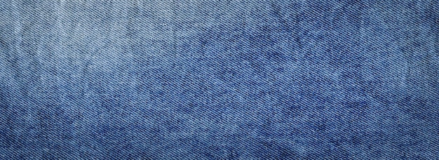 Detailansicht blaue natürliche saubere Denim-Textur Textur von Jeans Textil Nahaufnahme Jeans-Denim-Hintergrund