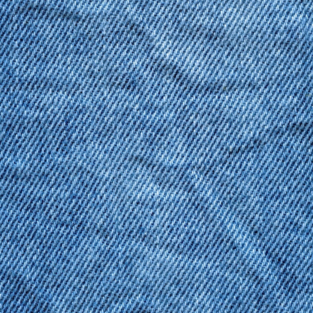 Detailansicht blaue natürliche saubere Denim-Textur Textur von Jeans Textil Nahaufnahme Jeans-Denim-Hintergrund