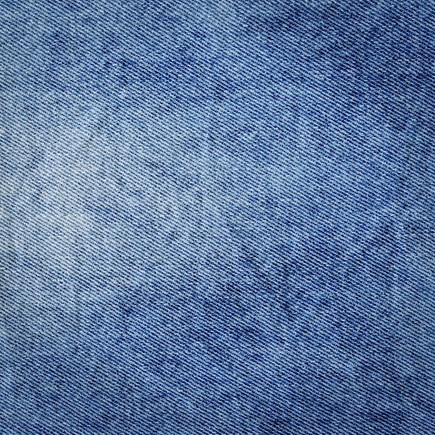 Detailansicht blaue natürliche saubere Denim-Textur Textur von Jeans Textil Nahaufnahme Jeans-Denim-Hintergrund