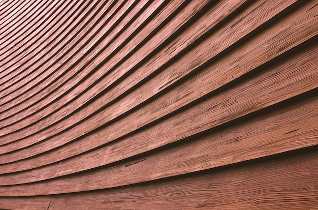 Detailfoto der Holzmauer