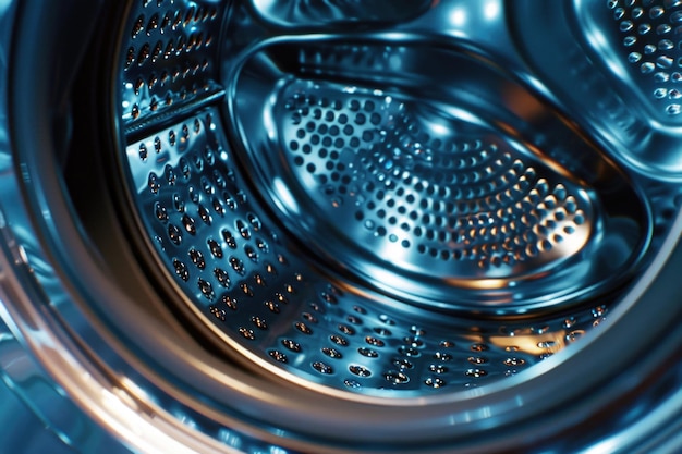 Foto detaillierte ansicht einer waschmaschine, die für haushaltsgerätekonzepte geeignet ist