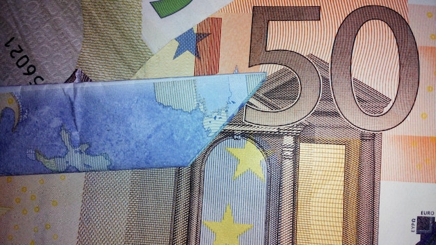 Foto detaillierte aufnahme der banknote