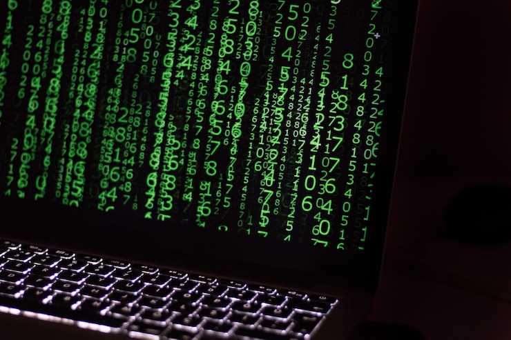 Foto detaillierte aufnahme des laptops