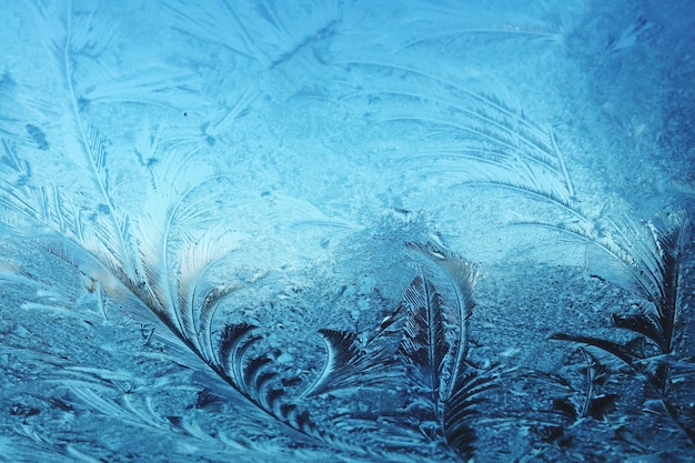 Detaillierte Aufnahme von frostiertem Glas