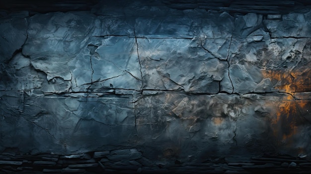 Detaillierte dunkelblaue abstrakte Textur beschädigte Steinmauertexturen