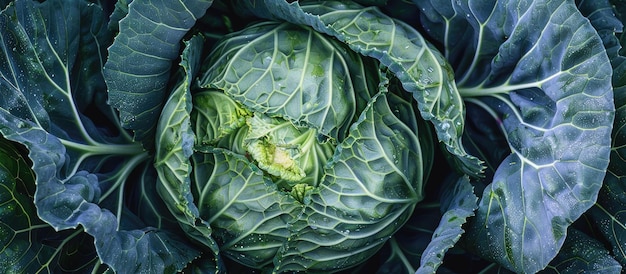 Foto detaillierte sicht auf kohl