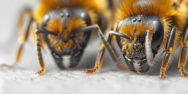 Detailliertes Bild, das eine starke Angst vor Ameisen zeigt, die Angst und Bedrängnis, die von diesen winzigen Kreaturen verursacht werden, aufzeichnet Konzept Furcht vor Ameisen Angst Bedrückung Insektenphobie Intense Emotion