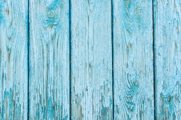 Details der blauen Textur von Holzbrettern