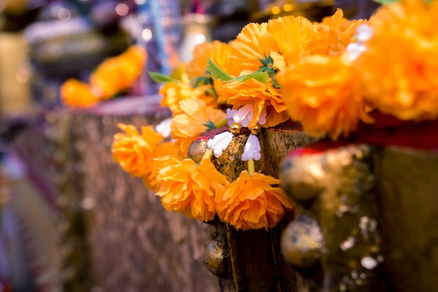 Details des buddhistischen Tempels in Thailand.