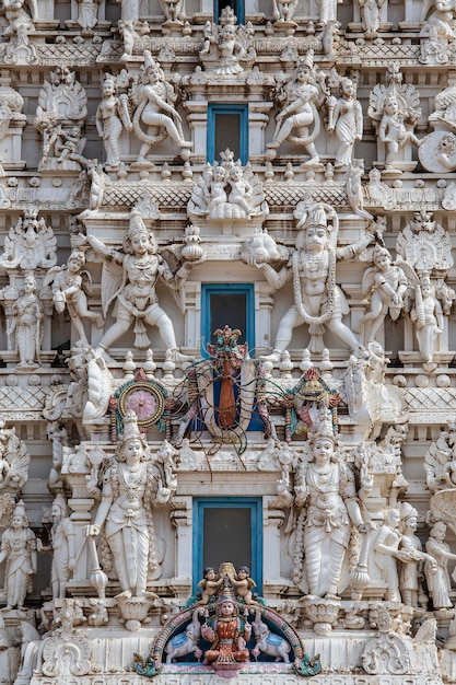 Details des Hindu-Gottes in einem Tempel Pushkar Rajasthan Indien