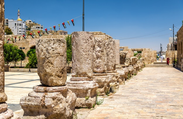 Details des römischen Theaters in Amman - Jordanien