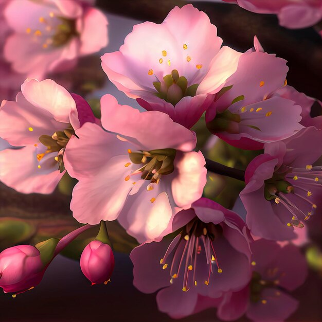 Details von Sakura-Blumen