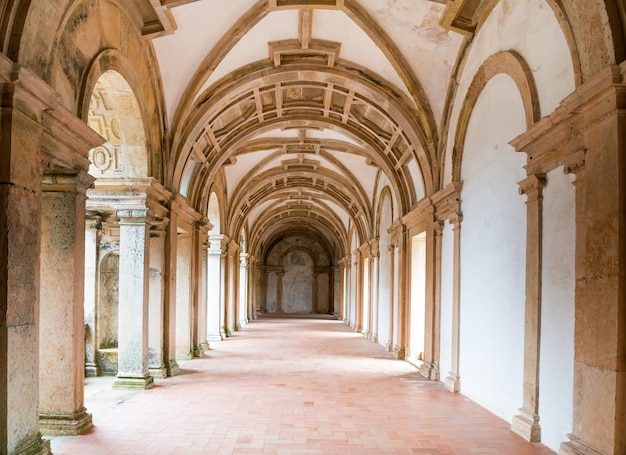 Detalhe, claustro, christ, convento, tomar, portugal