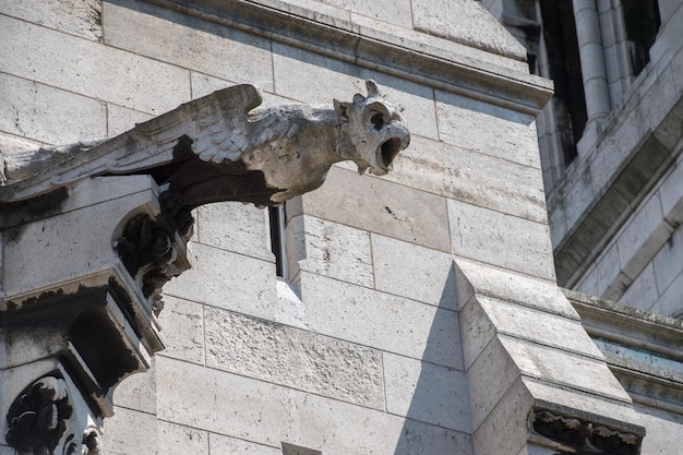 Detalhe da catedral da abóbada de Montmartre Paris