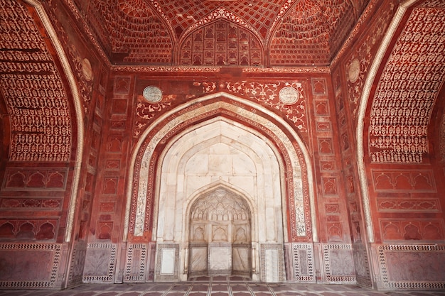 Detalhe da decoração do taj mahal