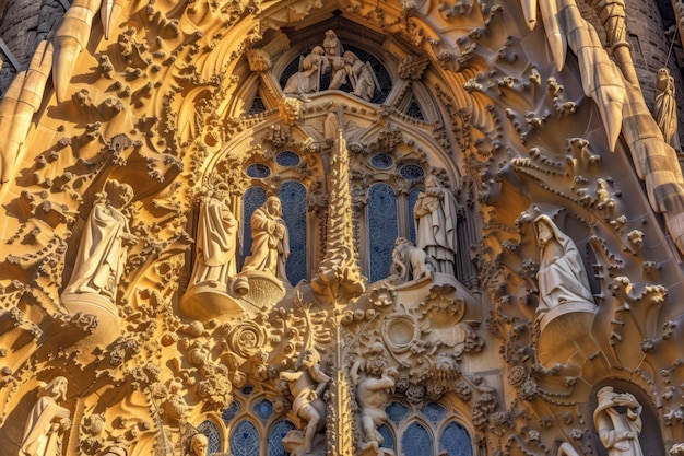 Detalhe da fachada da Sagrada Família