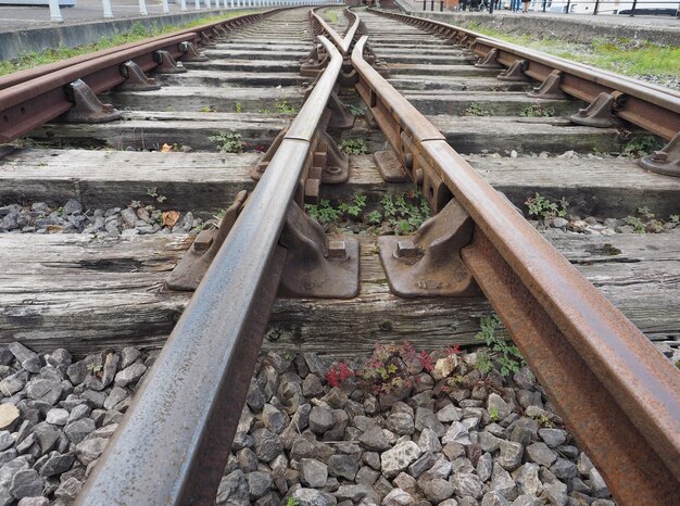 Detalhe da ferrovia